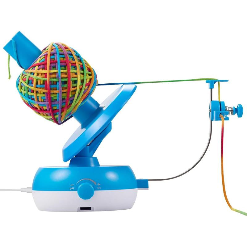 Yarn Winder for Crocheting, 10Oz Large Capacity Electric Yarn Ball Winder with Tension Stepless Speed, Automatic Yarn Cake Winder, Helper for Knitting Lovers, Pink