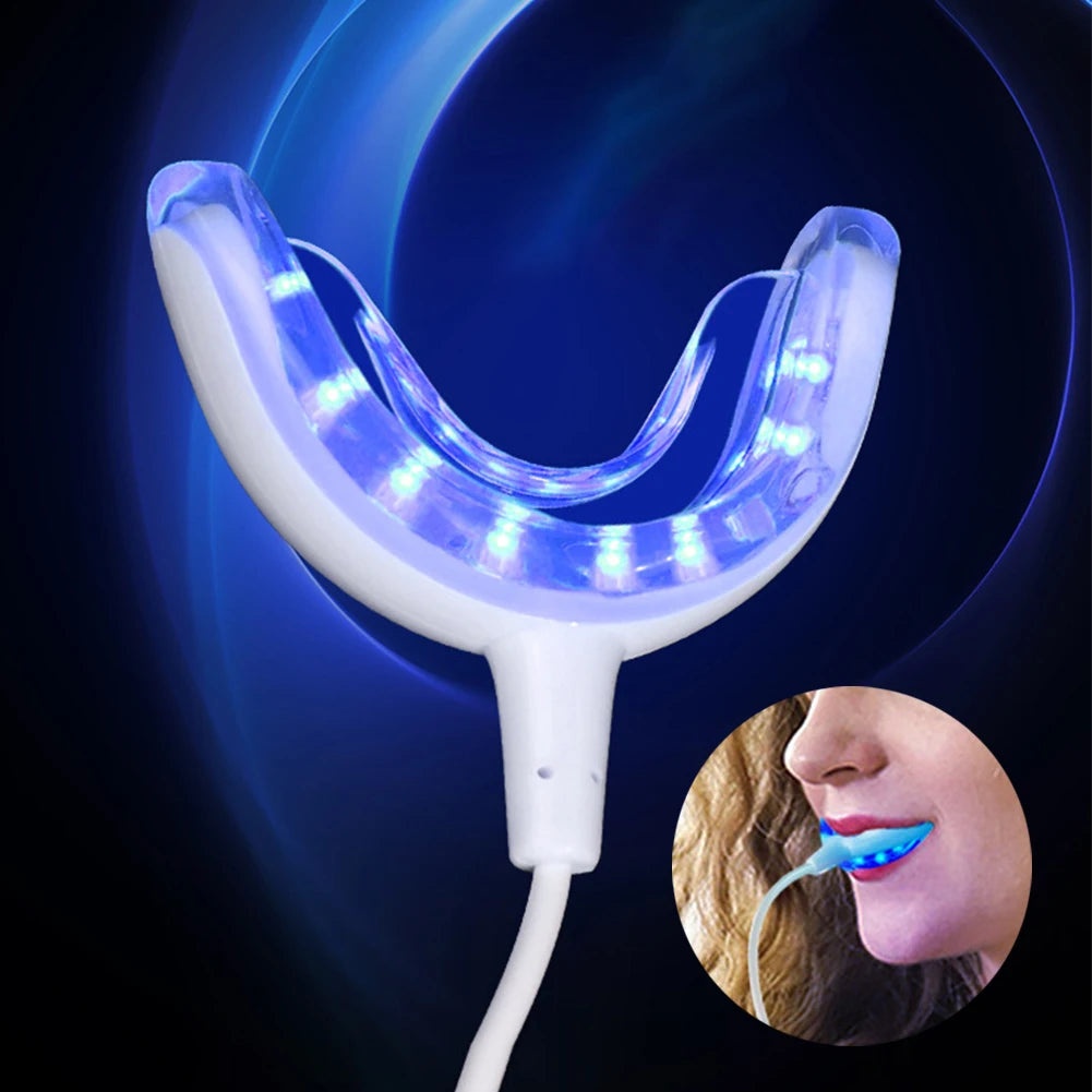 3 In1 Teeth Whitening Lights LED USB Rechargeable Oral and Dental Care Blue Light Whitening Teeth Bleach Clean Home Travel